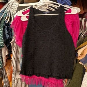 American eagle smocked tank
